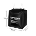 thumbnail image 5 of Bolsa de ducha de 40L para exteriores, bolsa de agua solar para baño, para acampar, para lavar, con absorción de calor, impermeable, PVC, 5 of 5