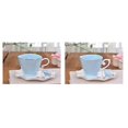 thumbnail image 3 of Coffee tea cups color earth coffee cup and saucer set creative ceramic tea cup (HTOOQ), 3 of 4