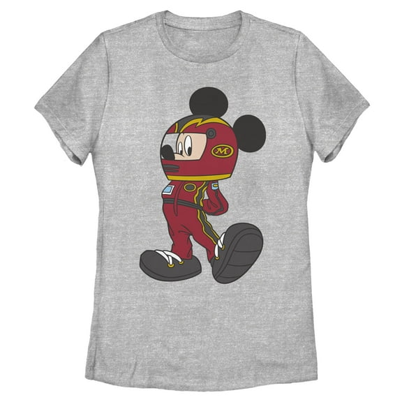 Womens Mickey & Friends Racecar Driver Mickey T Shirt