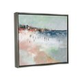 thumbnail image 4 of Stupell Industries Abstract People on Shore Landscape Painting Gray Floater Framed Canvas Art Print Wall Art, 21 x 17, 4 of 10