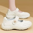 thumbnail image 4 of longantii Womens Orthopedic Mary Jane Sneakers Lightweight Comfortable Non Slip Casual Walking Shoes Breathable Soft Sole Ballerina Flats with Memory Foam Insole for Daily Wear White, 4 of 4