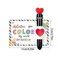 thumbnail image 3 of Valentines Day Card and Pen Gift Set, Greeting Card with Retractable Multicolor Pen for Kids School Student Classroom Exchange Party,1pc, 3 of 6