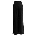 thumbnail image 7 of Gyexs Women Pleated Dress Pants Loose Stretch Dress Work Sweatpants Loose Wide Leg Palazzo Trousers Womens Winter Clothes, #04 Black, Size XL, 7 of 7