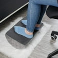 thumbnail image 3 of Ergonomic Foot Rest Footrest Cushion Under Desk with High Rebound Ergonomic Foam Non-Slip Half-Cylinder Footstool Footrest Ottoman for Home Office Desk Airplane Travel (Grey), 3 of 8