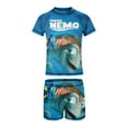 thumbnail image 5 of Finding Nemo Boys 2-Piece Swimsuit Set, Short Sleeve Rash Guard & Swim Trunks, 5 of 7
