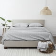 thumbnail image 2 of iEnjoy Home 4-PC Wheat Print Microfiber Queen Bed Sheet Set in Gray/White, 2 of 3