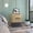 Beige, variant on White Nightstand with Two Drawers and Open Shelf, Modern Bedside Table for Small Spaces, 15L x 18.9W x 25.9H