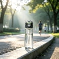 thumbnail image 6 of Dalxymotic Sports Push Straw Lid Water Bottle, 24 fl oz Push Straw Spill Proof Bottle, Portable Gym Travel Outdoor Summer, Sports Water Bottle for Gym, Travel, Outdoor, Summer, 6 of 6