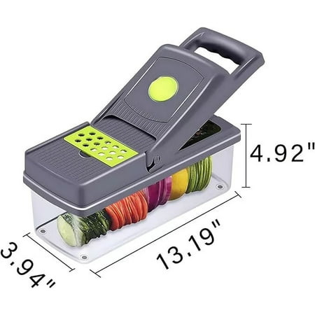

XGZHPJZ 15-In-1 Vegetable Fruit Chopper Cutter Food Onion Veggie Dicer Slicer Kitchen