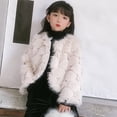 thumbnail image 6 of Coerni Toddler Baby Kids Girls Sweater Furry Top Winter Windproof Thicken Coat Fleece Warm Outerwear Jacket Clothes, 6 of 9
