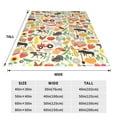 thumbnail image 3 of Honeii Farm Print Fleece Blanket - Throw Blanket for Bed, Sofa, Couch, Camping, and Travel , Microplush Ultra Soft Warm Blanket-80"x60", 3 of 7