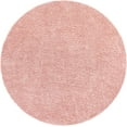 thumbnail image 3 of Unique Loom Davos Shag Collection Area Rug - Solid (10' Round Dusty Rose), 3 of 7