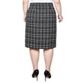thumbnail image 3 of Plus Size Knee Length Slim Tweed Knit Skirt, 3 of 3