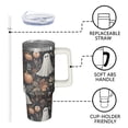 thumbnail image 3 of Spooky Halloween 30oz Travel Tumbler with Handle and Straw Lid – Insulated Coffee Mug – Pumpkin Gift for Hot Cold Drinks, 3 of 5