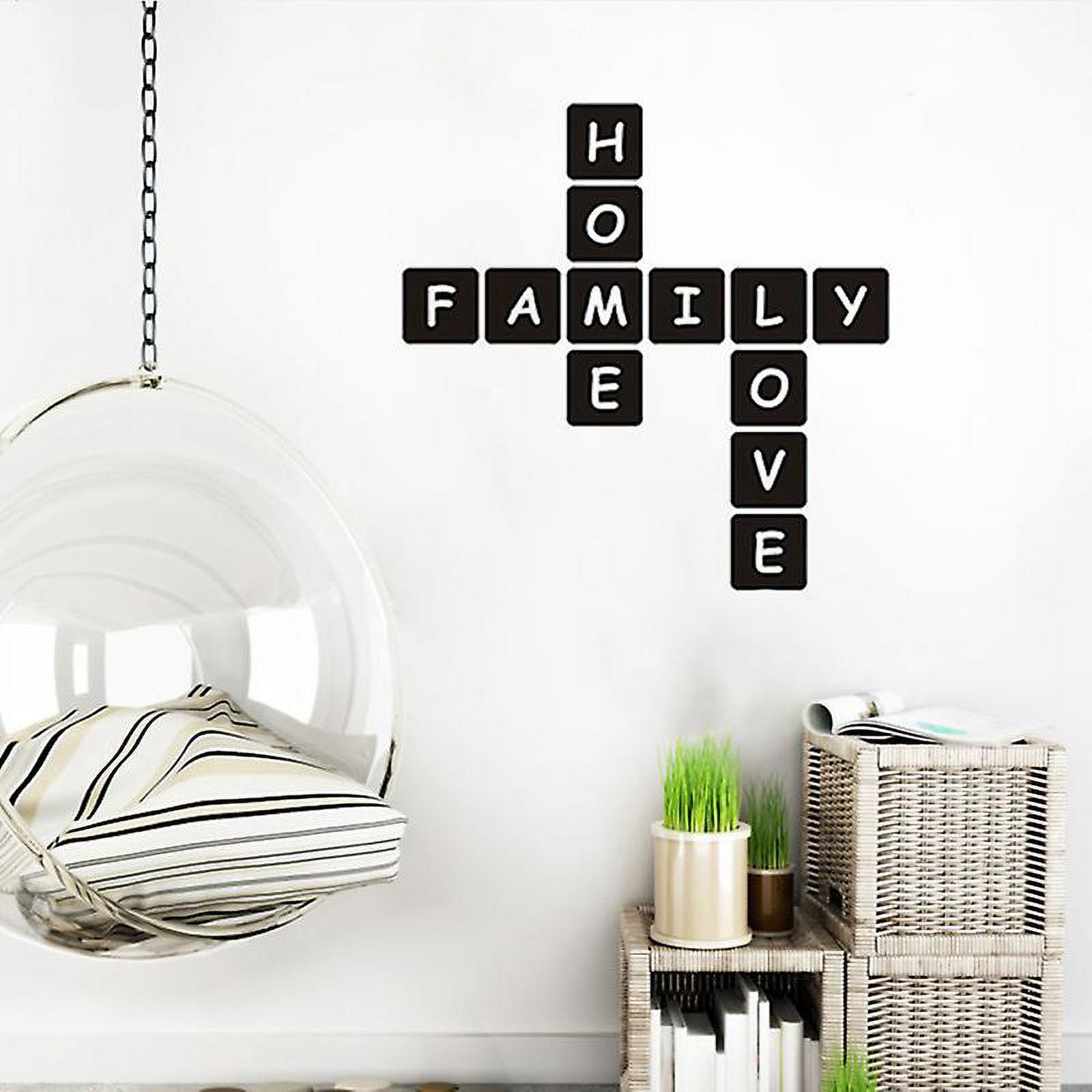 2pcs Letter Pattern Sticker