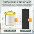 thumbnail image 3 of FLT4700 HEPA Filter M Replacement Compatible with G-Guardian AC4700 AC4700BDLX AC4711W AC4625 AC4625WDLX Air Purifier FLT4700 FLT47CB4, 2 HEPA + 4 Ac, 3 of 11