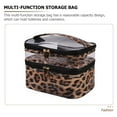 thumbnail image 4 of Weiweiguan 1PC Transparent Double-layer Wash Bag Portable Storage Bag Handheld Makeup Bag, 4 of 7