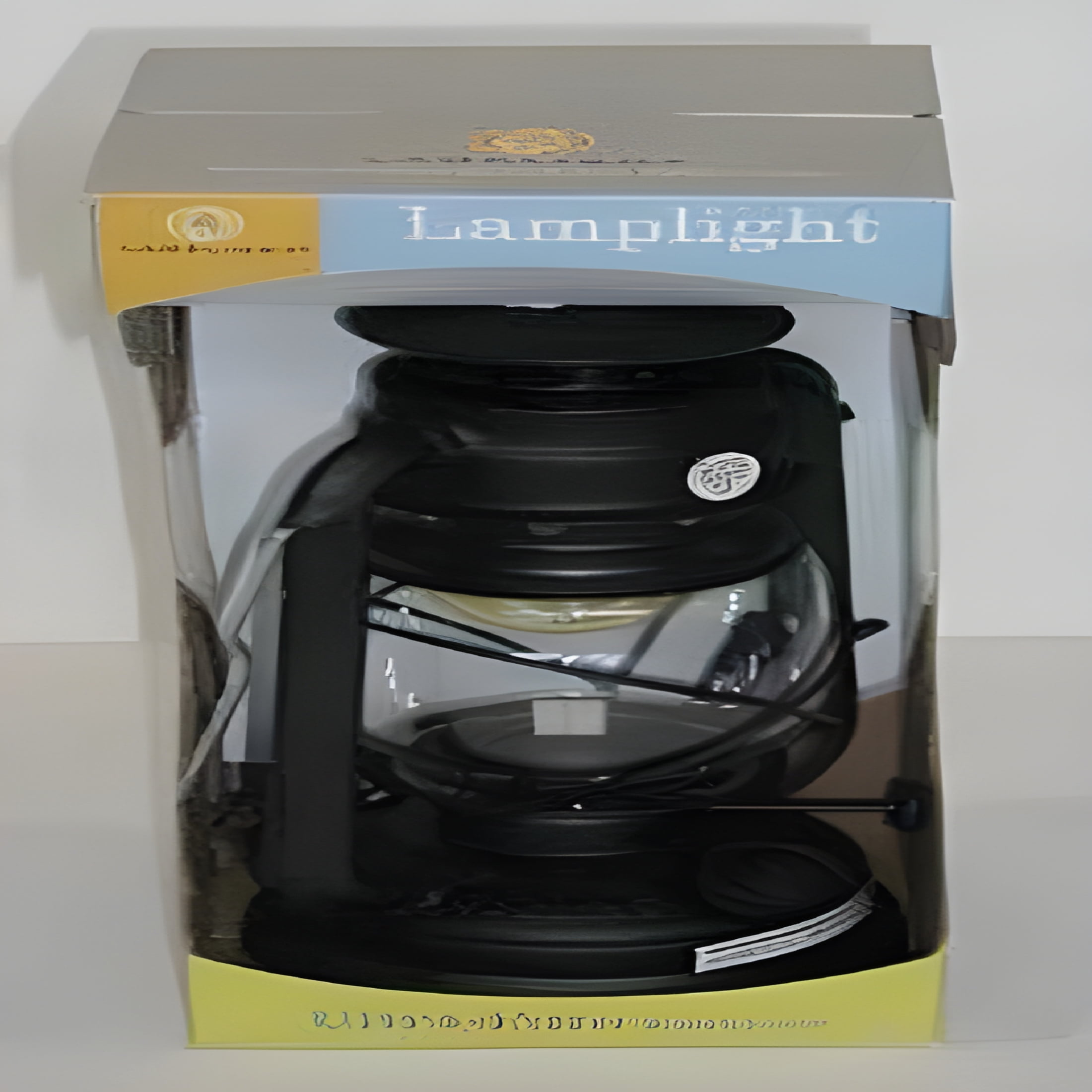 HIBIBUD Large Paraffin Oil Indoor Lamp,Hurricane Lamp,Emergency Kit,Farmer’S Lantern Indoor Oil Lamp,Black (Pack of 2)