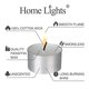 thumbnail image 1 of Velas Tealight HomeLights blancas sin perfume paquete de 100, 1 of 6