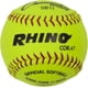 thumbnail image 2 of Champion Sports - Pelotas de softbol de piel sintética de 11.0 in, núcleo de corcho, compresión media, aprobado por la NFHS, costuras elevadas, amarillo óptico, paquete de 12, 2 of 8
