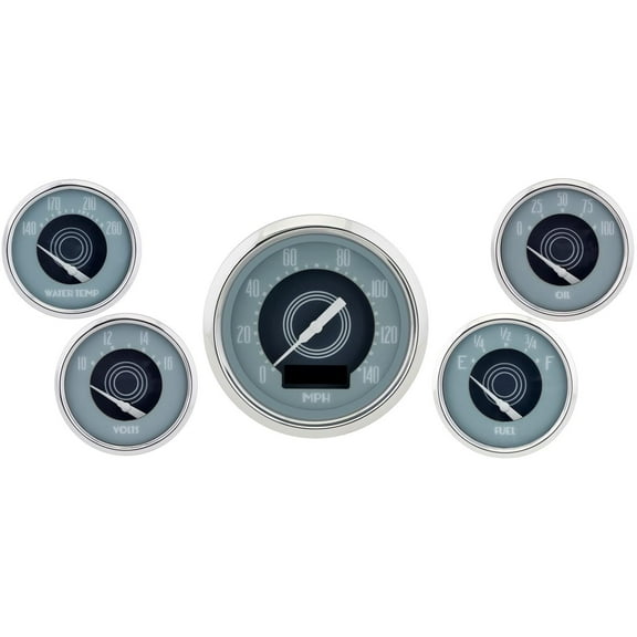 Omega Kustom Avant 5-Gauge Set, Electric Speedometer, 3-3/8 Inch