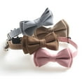 thumbnail image 6 of SPRING PARK Cat Collar with Bell and Bow Tie Breakaway Kitten Collars Adjustable Safety Kitty Kitten Puppy Collars, 6 of 7