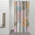 thumbnail image 2 of Pioneer Flower Floral Print Pattern Shower Curtain 36"x72" ,Bathroom Decorative Shower Curtains Set with 12 Hooks,Modern Waterproof Washable Shower Curtain, 2 of 6