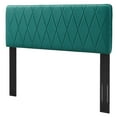 thumbnail image 1 of Headboard, King Size, Velvet, Teal Blue, Modern Contemporary Urban Design, Bedroom Master Guest Suite, 1 of 10