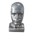thumbnail image 4 of Cabeza de maniquí perfecl para hombre PVC Gris, 4 of 8