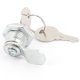 thumbnail image 2 of `Buzón del cajón del armario de seguridad Cam Cerradura pecho Bloqueo de leva tono de plata w Teclas Unique Bargains cerrojos para armarios y muebles, 2 of 2
