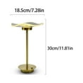thumbnail image 2 of Portable Metal LED Table Lamp with Touch Sensor  3-Levels Brightness  Simple and Modern Luxury Experience  Rechargeable Battery Bedside Lamp Night Light for Kids Nursery Dining Room Lamp, 2 of 9