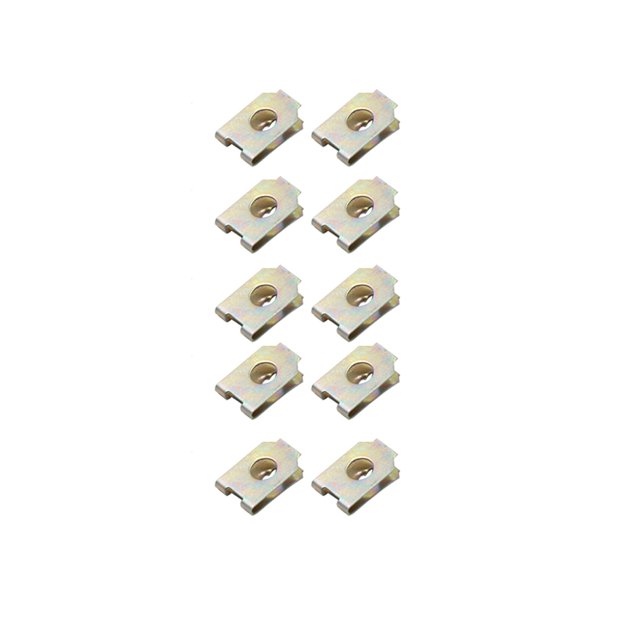 10Pcs Clips 6mm De Diámetro Retenedores De Panel De Puerta Remaches Sujetador De Tornillo 18x12mm Unique Bargains Clip en U para tornillo de coche