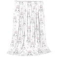 thumbnail image 2 of Fuzoiu Heart Rabbit Print Ultra-Soft Micro Fleece Blanket,All Seasons Flannel Throw, Lightweight Blanket for Bed, Sofa, Couch, Movie Night, Camping, and Travel-60"x50", 2 of 7