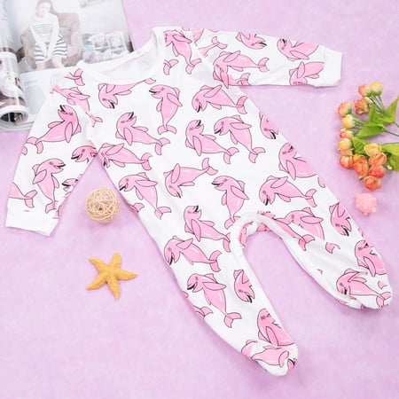 

Baby Jumpsuit Baby Cotton Jumpsuit Baby Newborn Jumpsuit Infant Animal Printing Autumn Cotton Sleeve Clothes80cm