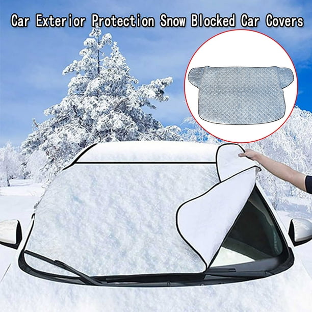 RXIRUCGD Couverture de neige pour pare-brise de voiture Bords Couverture de neige  pour voiture Pare-brise de voiture Pare-soleil 
