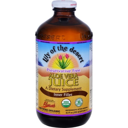 Lily Of The Desert Preservative Free Aloe Vera Juice Inner Fillet, 32.0 FL (Best Aloe Vera Gel To Drink)