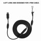 thumbnail image 5 of Rupoun Cable de Repuesto USB de 4 Pines para Control Xbox 360 Cable de Juegos con Adaptador Desprendible 2.5 m / 98.4 in Negro, 5 of 9