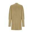 thumbnail image 5 of Lovskoo Cardigan Sweaters for Women Winter Solid Color Casual Long Sleeve Long Sweater Coat Cardigan Blouse Tops Khaki, 5 of 9