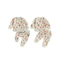 thumbnail image 3 of Aojekbee Baby Girls 2-piece Outfit, Strawberry Print Long Sleeve Crew Neck Sweatshirt with Elastic Waist Sweatpants Fall Clothes, 3 of 10