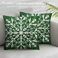 thumbnail image 3 of Qinduosi Christmas Green Pillow Covers In Xmas Rustic Farmhouse with Zipper Set of Christmas Decorations Indoor Home Decor for Holiday Bed Cushion Outdoor, 3 of 5