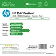 thumbnail image 2 of HP 15.6" Laptop, Intel Pentium Silver N5000, 16GB RAM, 1TB SSD, Windows 10 Home with Office , Scarlet Red, 2 of 5