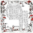 thumbnail image 2 of WAYUTE Kids Pajama Set Hand Drawn Print Pajamas for Girls and Boys Festive Holiday Family Matching Nightwear Comfortable Loose Fit Home Outfit, 2 of 3