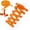 Orange, variant on 2pcs Flat Elastic No Tie Shoe Laces for Sneakers, Stretch Tieless Shoelaces for Adults Flat Shoes Strings 103CM Length Shoes Strings Orange