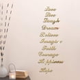 thumbnail image 5 of Letras doradas para decoración de pared TUNC pegatinas duraderas impermeables de acrílico 3D dorado, 5 of 5