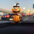 thumbnail image 4 of 2Pcs Halloween Pumpkin Car Keychain Vibrant Home Decoration Creative Wide Application Multifunctional Car Pendants, 4 of 10