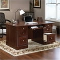 thumbnail image 3 of Bowery Hill Engineered Wood 6-Drawers Executive Desk in Select Cherry, 3 of 7