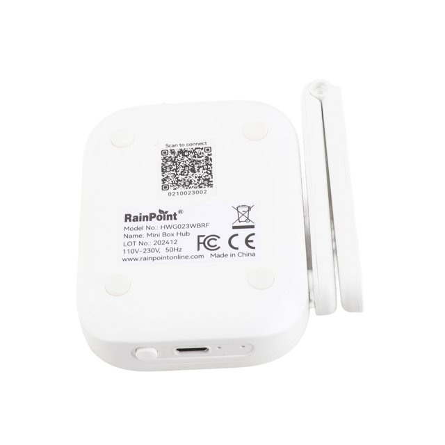 Mini Smart Home Hub Wifi Para Puerta de Enlace Para El Termómetro Inteligente Realice el Control Remoto que la Conexión para la Aplicación Homgar Necesita 2.4Ghz Wifi