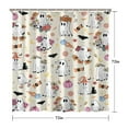 thumbnail image 5 of Halloween Cute Ghosts with Boo Shower Curtain 72"x72" ,Bathroom Decorative Shower Curtains Set with 12 Hooks,Modern Waterproof Washable Shower Curtain, 5 of 6