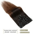 thumbnail image 6 of SEGO Clip in Hair Extensions 100% Real Remy Human Hair Full Head Straight Balayage Hair 8-24 inch, 6 of 10