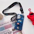 thumbnail image 1 of Funda de teléfono con correa de cordón cruzado de dibujos animados para Samsung Galaxy A6, A7, A8 Plus 2018, A51, A71, 4G, A12, A50, A70, A50s, A30 qiuyongmign unisex, 1 of 2